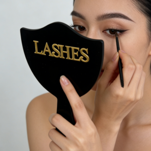 Eyelash Technician Photo Prop Lash Extension Face Paddle Personalised Acrylic Handheld Lash Mirror For Social Media Lash Tech Supplies Lash Room
